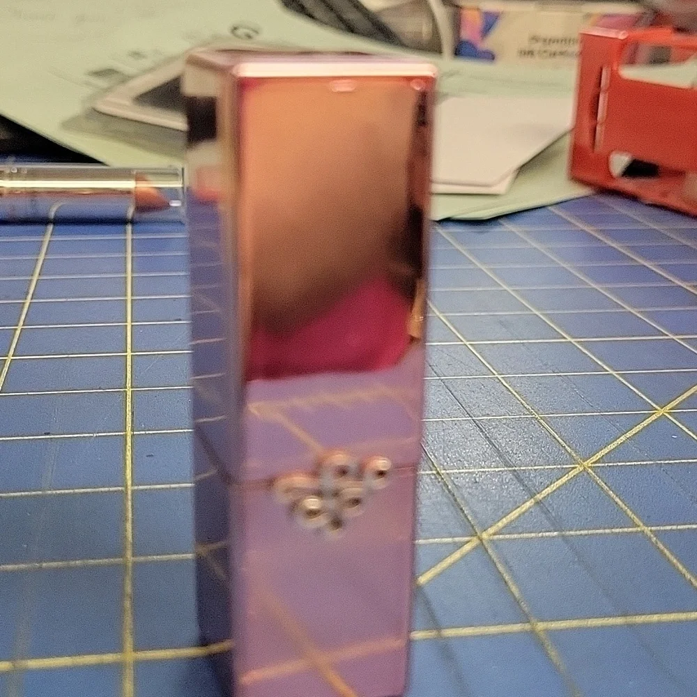 Starry Brand Pink Lipstick Built in Mirror on Tube Cap New